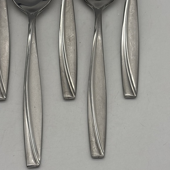 8- Oneida Stainless Camlynn Cleo Frosted Handle Teaspoon Flatware - Picture 3 of 10